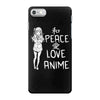 peace love anime iPhone 7 Case