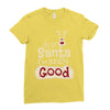 dear santa i've been good Ladies Fitted T-Shirt