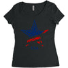 usa star Women's Triblend Scoop T-shirt