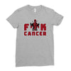 deadpool fuck cancer Ladies Fitted T-Shirt