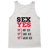 SEX YES HOT SEX SAFE SEX GREAT SEX Tank Top