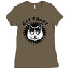 cat crazy Ladies Fitted T-Shirt