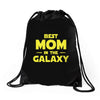 Best Mom in the Galaxy Drawstring Bags