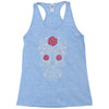 rose sugar skull Racerback Tank