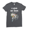 i love when my wife lets me buy another bike Ladies Fitted T-Shirt