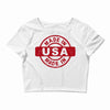made in usa Crop Top