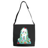 scream floral Adjustable Strap Totes