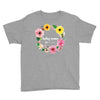 Floral Baby Name Youth Tee