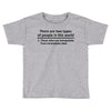 There Are Wwo Types Of People in This World Toddler T-shirt