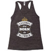 Legends Are Born In October Racerback Tank