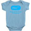 nerdy to the power of awesome Baby Onesie