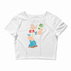 popeye spinach retro mens funny Crop Top