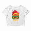 burger fever Crop Top