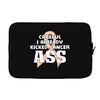 Careful I Already Kicked Cancer Ass Laptop sleeve