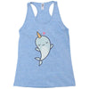 cute kawaii narwhals are cute Racerback Tank