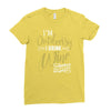 wine outside Ladies Fitted T-Shirt