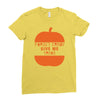 halloween forget candy give me tacos pumpkin Ladies Fitted T-Shirt