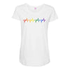 LGBT Heartbeat Maternity Scoop Neck T-shirt