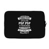 Super Cool Pop Pop Of A Freaking Awesome Granddaughter Laptop sleeve