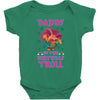 birthday troll daddy Baby Bodysuit