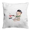 Cute Baby Painter's Dad Love Throw Pillow