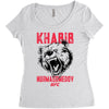 khabib nurmagomedov bear strong Women's Triblend Scoop T-shirt