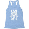 i am the one who lifts Racerback Tank