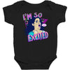 i'm soo excited Baby Bodysuit