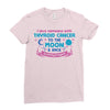 I Love Someone with Thyroid Cancer to The Moon and Back to Infinity Ladies Fitted T-Shirt