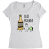 tequila   best friends Women's Triblend Scoop T-shirt