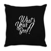 what's your beef Throw Pillow