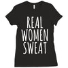 real women sweat Ladies Fitted T-Shirt