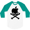 apple skull 3/4 Sleeve Shirt