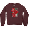 mexico with roses Crewneck Sweatshirt
