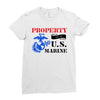Property of a U.S. Marine Ladies Fitted T-Shirt