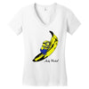 minion loves banana Women's V-Neck T-Shirt