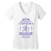 I am a Hodgkins Cancer Survivor - What's Your Superpower? Women's V-Neck T-Shirt
