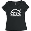 cock taste the difference mens v neck Women's Triblend Scoop T-shirt