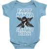 funny rfart ninja Baby Onesie