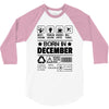 Born In December 3/4 Sleeve Shirt