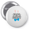 papa bunny Pin-back button