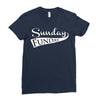 sunday funday (white) Ladies Fitted T-Shirt