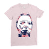 michael myers floral mask Ladies Fitted T-Shirt