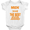 all men are created equal but only the best are born in january 1 Baby Bodysuit