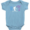avin it medium aging clubber Baby Onesie