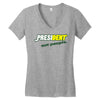 president eat people Women's V-Neck T-Shirt