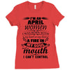 I Am An April Women Ladies Fitted T-Shirt