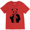 gangster panda V-Neck Tee