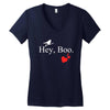 hey boo Women's V-Neck T-Shirt