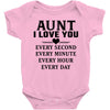 I Love You Aunt Baby Bodysuit